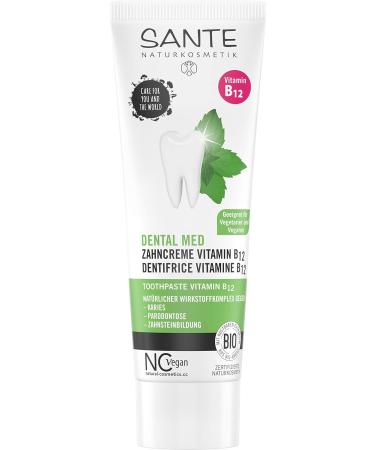 Sante Naturkosmetik Dental Med Toothpaste with Vitamin B12 - 75 ml (Pack of 2) | International Shipping Available - Buy Online on GoSupps.com