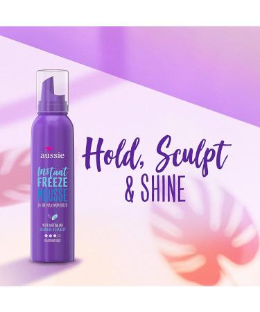 Aussie Instant Freeze Sculpting Mousse 6 oz - 24 Hour Maximum Hold - Pack of 1 - Buy Online on GoSupps.com