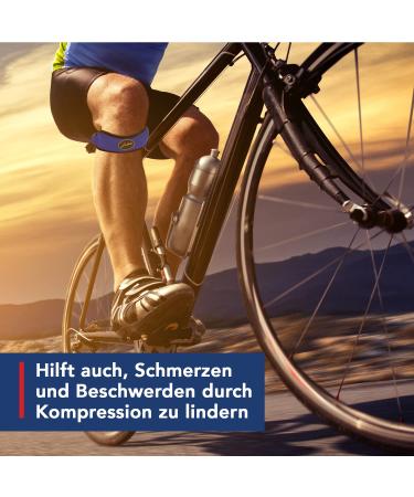 Dr. Arthritis Patellar Tendon Brace - Adjustable Knee Support for Meniscus & Tendonitis - Unisex Blue Pair - Buy Online on GoSupps.com