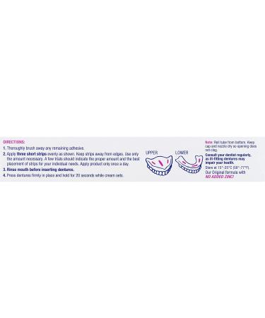 Effergrip Denture Adhesive Cream - Extra Strong Holding Power - 2.5 oz - Pack of 1 - Buy Online on GoSupps.com