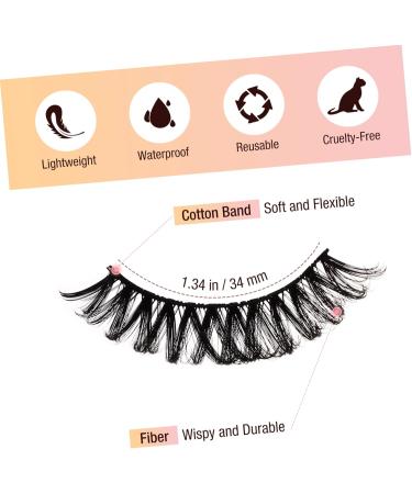 SKISUNO 10 Pairs Eyelashes False Eyelash Fake Eyelash Make up Accessories Fake Lashes Cosplay Eyelash Manga Lashes Cluster Women Makeup Tools Full False Lashes Pointy Extend Vacation Fiber - Buy Online on GoSupps.com