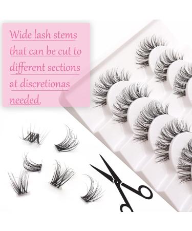 Losha Fluffy CC Curl Faux Mink False Eyelashes - Natural Look, Reusable Wispy Lashes | 10 Pack - Buy Online on GoSupps.com