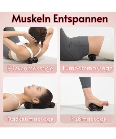 Fascia Ball & Roll Set | Small Massage Ball & Blackroll Duoball for Pain Relief & Fascia Training - Buy Online on GoSupps.com