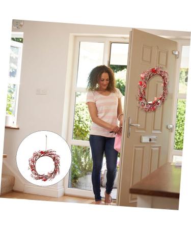 Zerodeko 3pcs Valentine's Wreath Heart Valentines Wreath Valentines Day Decoration Valentine s Day Decoration Hanging Love Wreath Hangers to Decorate Wedding Artificial Pendant Iron Wire - Buy Online on GoSupps.com