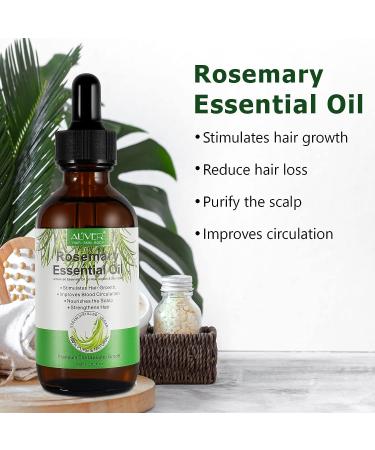 Essential Rosemary Oil for Hair Growth | Nourishing Extract Formula for Scalp & Dry Hair | Aromatherapy Oil for Men & Women - Buy Online on GoSupps.com