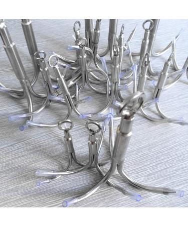 Stainless Steel Outdoor Carabiner Grappling Hook - L Size for Climbing, Hiking, and Mountaineering - Buy Online on GoSupps.com