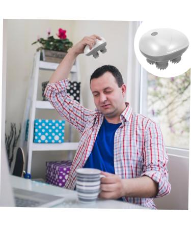 Beavorty Electric Head Massager Tool - Deep Scalp & Neck Massage Device | ABS Massage Brush for Ultimate Relaxation - Buy Online on GoSupps.com