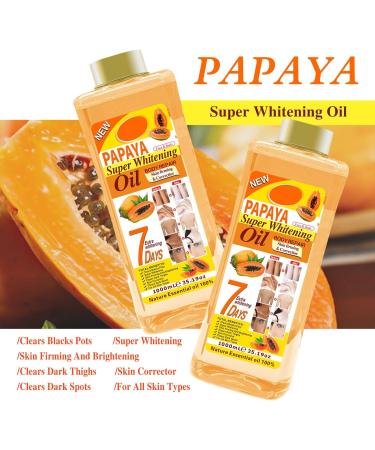 Buy Papaya Super Oil 7 Days - Nourishing Face & Body Moisturizer | 300ml Skincare Essential Oil for Hydration & Massage - Buy Online on GoSupps.com