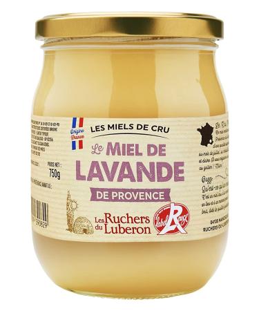 Les Ruchers du Luberon - Lavender Honey PGI/Red Label 750 g - French Raw Honey - Natural - Unfiltered - Naturally Cre