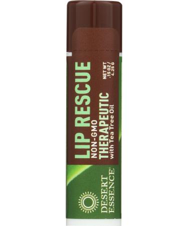 Desert Essence Lip Rescue tea tree  0.15 oz