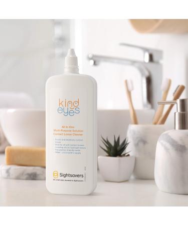 250ml Contact Lens Solution - All-in-1 Cleaner & Moisturizer for Soft Lenses - 4 Weeks Supply - Supports Sightsavers - Buy Online on GoSupps.com