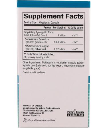 Natural Factors CalmBiotic 30 Vcapsules - Buy Online on GoSupps.com