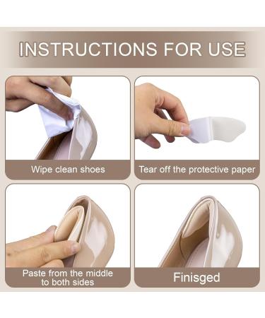 8 Pairs Heel Pads for Shoes - Self-Adhesive Cushions for Men & Women | Stop Heel Slip & Blisters - Pale Apricot & Black - Buy Online on GoSupps.com