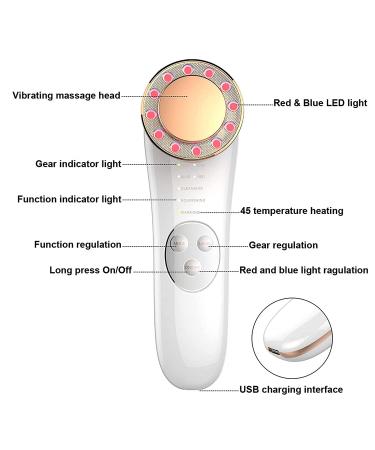 7-in-1 LED Skincare Set: Red Light Therapy Lamp, Facial Massager & Anti-Aging Tools for Rejuvenation & Dark Spot Removal - Buy Online on GoSupps.com