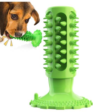ONLYNENY TAGE Dog Cleaning Toy - Suction Cup Toothbrush for Dogs Crunching Sound Ideal for Shelters & Clinics - Green - Buy Online on GoSupps.com