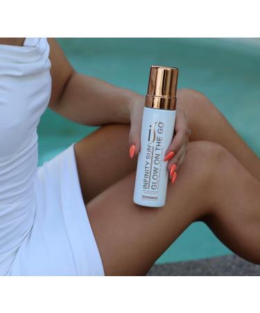Infinity Sun Glow on the Go - Quick Dry 2 Hour Self-Tanning Mousse & Streak-Free Applicator Mitt (7 oz - Buy Online on GoSupps.com