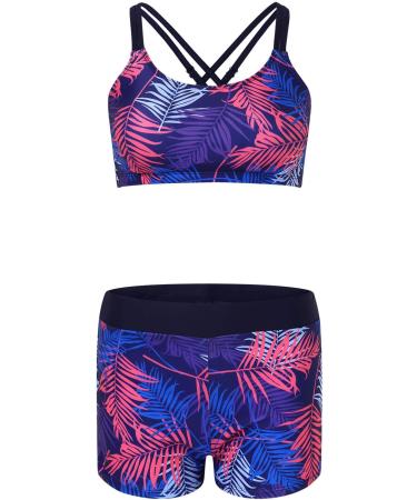 Swim Suits Women Sale Clearance Two Pieces Swimsuits Tribal Tankini Tank Tops with Skirted Bottom Bathing Suits Ruched Tummy Control Vintage Retro Swimwear Swimming Wear 2759-xdgde-purple#4 XL - Buy Online on GoSupps.com