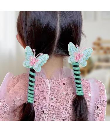 Phone Wire Hair Ties | Colorful Hair Bands Ponytail Holders Hair Elastics Stylish Hair Tie Hair Bands For Trendy Hairstyles Green - Buy Online on GoSupps.com