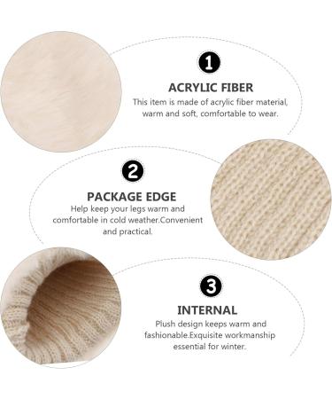 Shop Inoomp 3 Pairs Fur Boot Covers & Warm Socks for Women | Stylish Leg Warmers for Short Boots - Buy Online on GoSupps.com