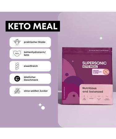 Buy Supersonic Keto Meal Replacement Shake - Forest Fruits & Lime 800g | Whey Protein with Amino Acids MCT & Vitamins | Sugar-Free Meal Powder - Buy Online on GoSupps.com