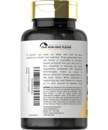 Carlyle Tri-Amino L-Arginine L-Ornithine L-Lysine Supplement - 90 Vegetarian Caplets | Non-GMO Gluten Free International Shipping - Buy Online on GoSupps.com