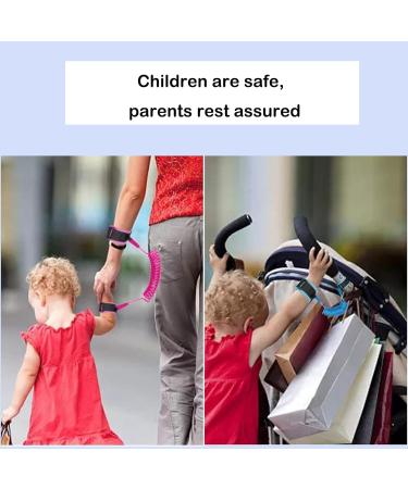 2 PCs Children's Leash - 2.5M Anti-Lost Wrist Belt for Outdoor Trips | 360 Rotation & Comfort (Blue) - Buy Online on GoSupps.com
