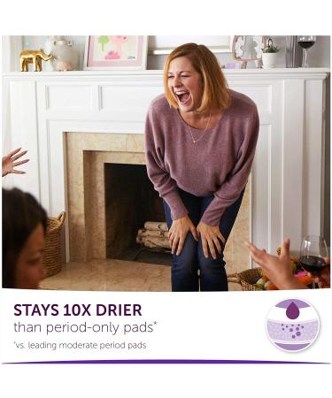 Poise Incontinence Pads Long 45 Count - Pack of 2 | Stay Dry and Comfortable - Buy Online on GoSupps.com