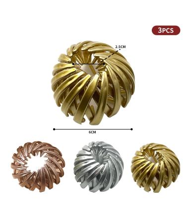 Luvadeyo Bird Nest Hair Clips - Women's Ponytail Holder & Hair Bobbles (3-Pack) in Gold Silver & Rose Gold - Perfect for Women & Girls - Buy Online on GoSupps.com