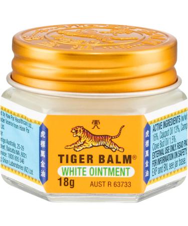 Tiger Balm White Ointment 18g (Pack of 3) - Fast Relief for Pain & Muscle Discomfort | International Shipping Available - Buy Online on GoSupps.com