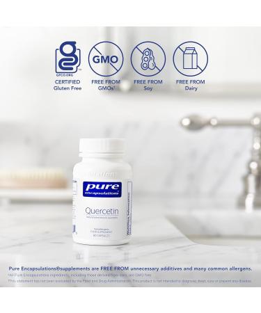 Pure Encapsulations Quercetin 250mg - Natural Plant-Source Supplement - 60 Capsules - Buy Online on GoSupps.com