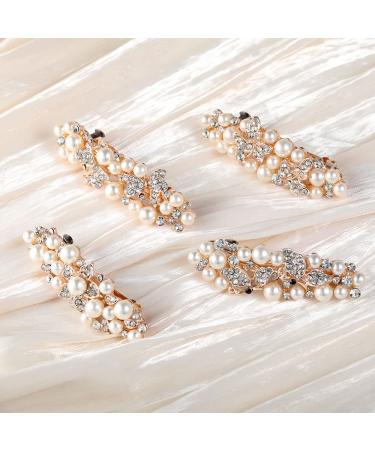 4-Piece Butterfly Hair Clips Set for Women & Girls | Rhinestone & Pearl Hair Accessories | Perfect for Parties Weddings & Everyday Use - Buy Online on GoSupps.com