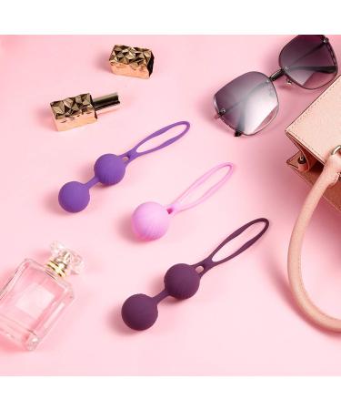 Kegel Balls for Tightening - Doctor Recommended Bladder Control & Pelvic Floor Strengthening | 3 Weights for Labor Prep & Recovery | Violet Ben Wa Balls - Buy Online on GoSupps.com