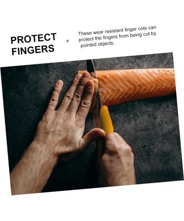 FRCOLOR 120 Pcs Pure Cotton Finger Cots - Reusable Finger Protectors for Cut and Injury Prevention | International Shipping Available - Buy Online on GoSupps.com