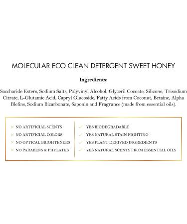 Buy Coc March Sweet Honey Eco Clean Laundry Detergent - Hypoallergenic All-Natural 60 Loads Biodegradable - Long Lasting Fresh Scent for International Shipping - Buy Online on GoSupps.com