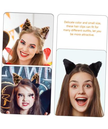 Beavorty 2 Pairs fox ear hair clip animals hairpin hair accessories cat ear barrettes clip on cat ears women hair clip kids hair clips alligator hair clips child Ear clip cosplay flannel - Buy Online on GoSupps.com