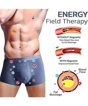 HAIION Men's Underwear 3/6pcs Eft Energy Field Therapy Magneticfit Slim Pants - Long Lasting, Large Size - Buy Online on GoSupps.com