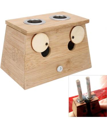 Moxibustion Bamboo Box - 3 Types | Popular Moxa Roll Stick Holder & Acupuncture Massage Tool (2 Holes) - International Shipping Available - Buy Online on GoSupps.com