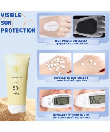 Sunscreen SPF 50+ UV Protection - Face Sun Cream SPF 50 - SPF 50 Face Moisturiser - Sun Cream for Women - Refreshingly Non-Sticky Moisturization - Mild Sun Cream for Even Skin Tone - Buy Online on GoSupps.com