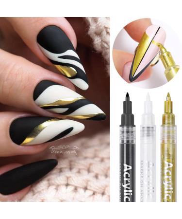 10 Colours Nail Art Pens Set Nail Art Painting Pen Nail Art Graffiti Pen Quick-drying Waterproof Nail Point Graffiti Dotting Pen for Nail DIY Dot Line Flower Pattern - Buy Online on GoSupps.com