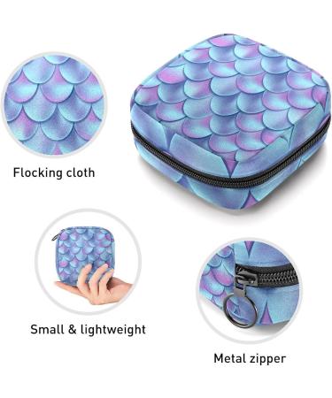 Anna Cowper Mermaid Scale Menstrual Cup Pouch - Portable Period Bag for Women & Teens - Multi-colored - Buy Online on GoSupps.com