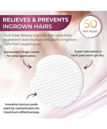 Ultimate Ingrown Hair Treatment Pads - Exfoliating Razor Bump Solution for Bikini & Pubic Areas - Effective Hair Removal Kit for Men & Women - Achieve Smooth Bump-Free Skin Daily - Buy Online on GoSupps.com