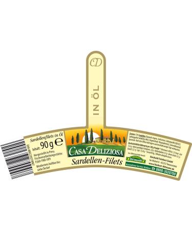 Buy Casa Deliziosa Anchovy Fillets in Oil - 90g Pack of 4 | Premium Quality International Shipping - Buy Online on GoSupps.com