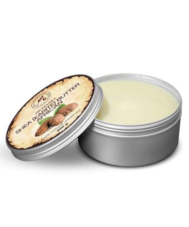 Pure Shea Butter 400g - Cold Pressed Karit Body Butter from Ghana | Intensive Care for Face Body & Hair | Natural Moisturizer - Buy Online on GoSupps.com