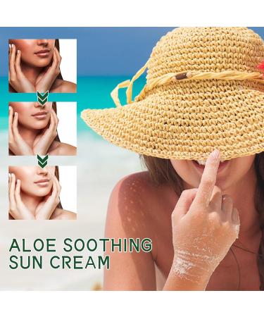Aloe Vera Protection Cream SPF50+ | Hydrating Non-Greasy Sunscreen | 2pc UV Protection for All Skin Types - Buy Online on GoSupps.com