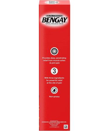 Buy Bengay Ultra Strength Topical Analgesic Cream 4 oz - Pain Relief Solution - Buy Online on GoSupps.com