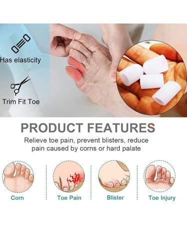 Mcvcoyh 18 Pieces Pinky Toe Caps Breathable Toe Protector Small Toe Cover Sleeves with Holes Provides Relief from Corns Blisters Sores - Buy Online on GoSupps.com