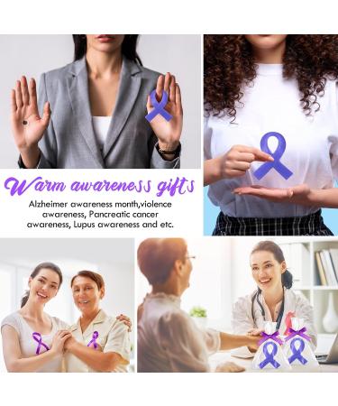 Demissle 30 Set Purple Ribbon Gifts - Soaps for Domestic Violence Pancreatic Cancer & Lupus Awareness | Memorial & Charity Campaign Supplies - Buy Online on GoSupps.com