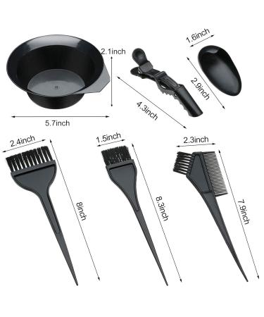XUBX 19-Piece Hair Dye Kit | DIY Salon Coloring Set with Tinting Shell Ear Cushions Gloves & More for Perfect Hair Color - Buy Online on GoSupps.com