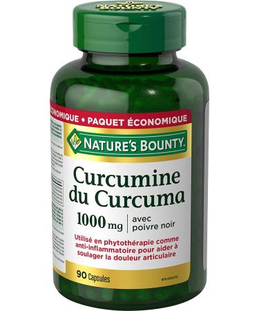 Nature's Bounty Turmeric Curcumin 1000mg + Black Pepper 90 Capsules - Buy Online on GoSupps.com