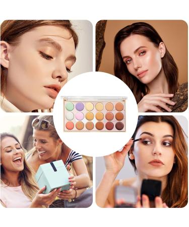  Hogvinnatil Color corrector palette concealer palette correction 18-color face concealer cream | Waterproof beauty palette concealing makeup - Buy Online on GoSupps.com